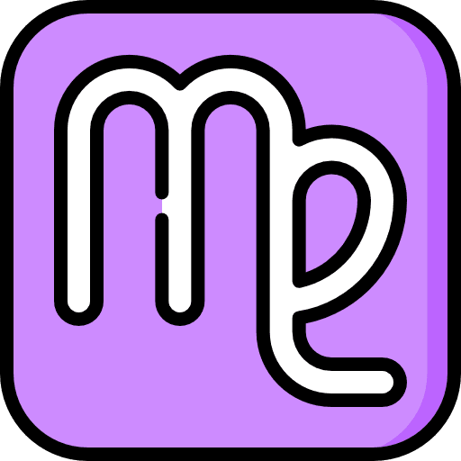 Virgo astrology shapes and symbols horoscope icon
