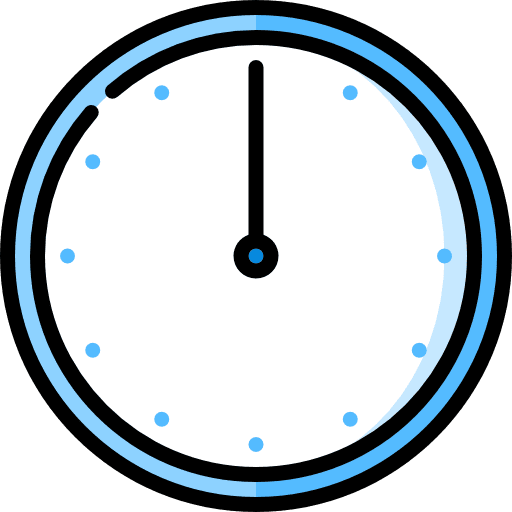 Wall clock circular clock time and date wall clock icon