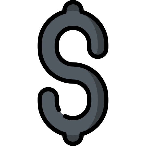 Dollar bank money commerce and shopping icon