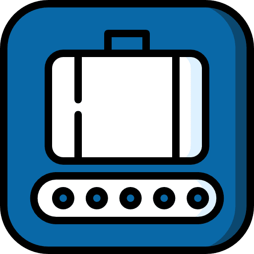 Conveyor logistics machine industrial icon
