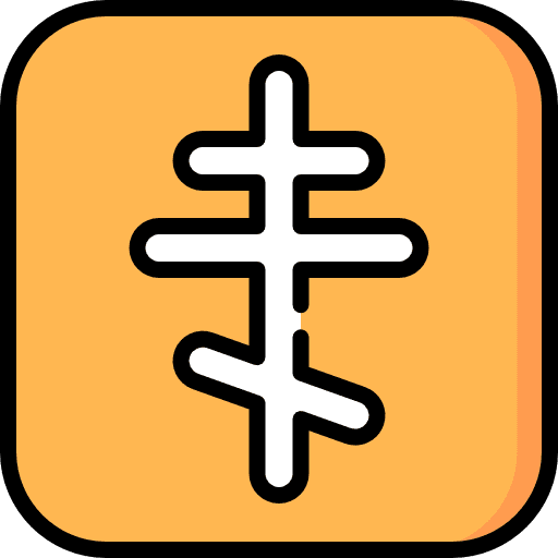 Cross cultures christian faith icon