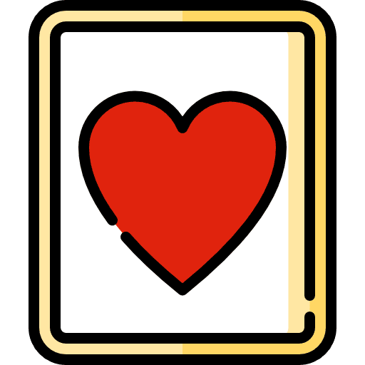 Heart shapes loving like icon