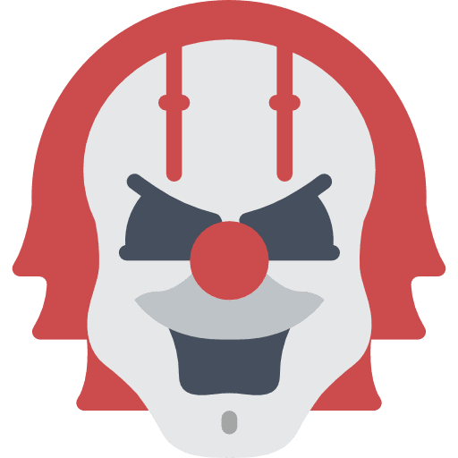Clown emoji fear avatar icon