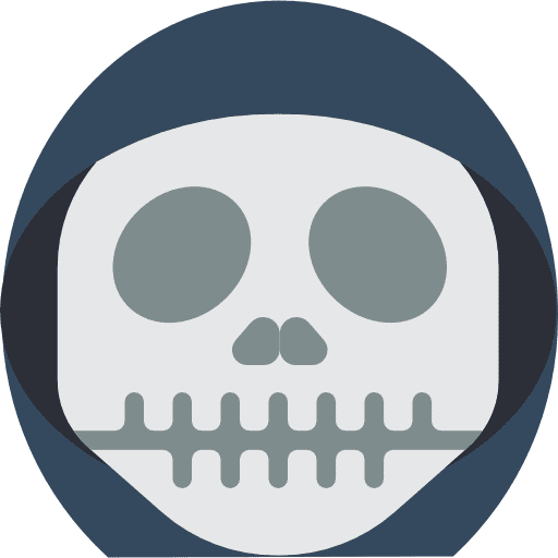 Death fear horror death icon