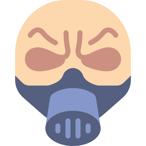 Gas mask avatar emoji halloween icon