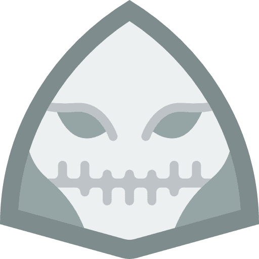 Skull horror fear scary icon