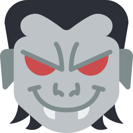 Vampire horror terror avatar icon