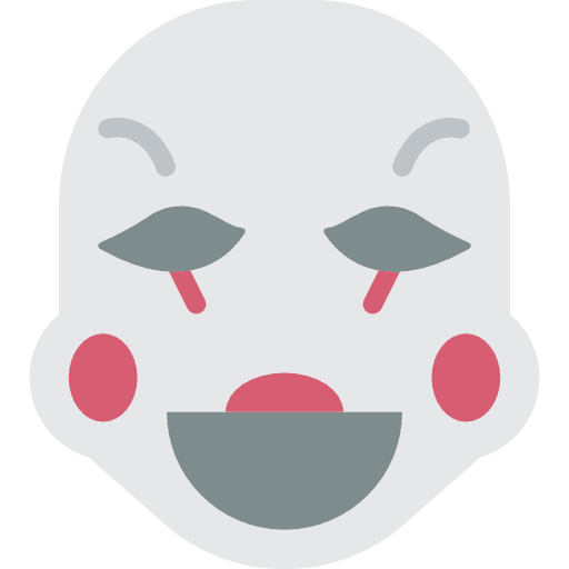 Clown halloween emoji spooky icon