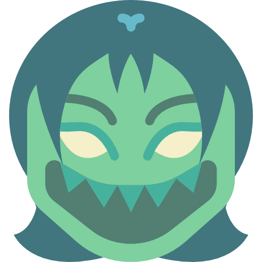 Demon scary fear halloween icon