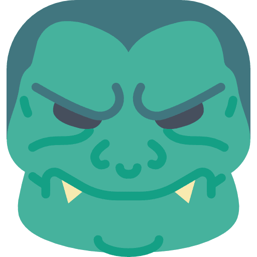 Monster avatar terror emoji icon