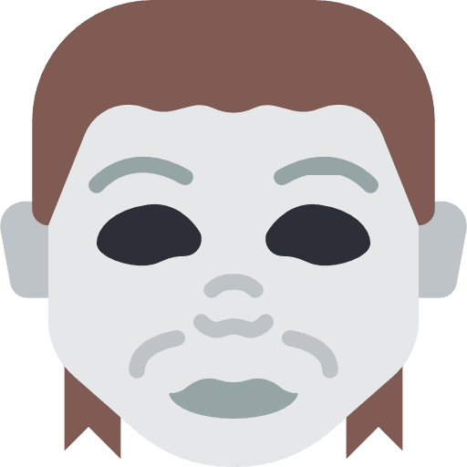 Serial killer emoji fear horror icon