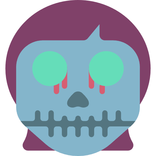 Skull spooky scary skull icon