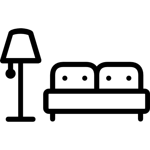 Livingroom furniture and household furniture lamp icon