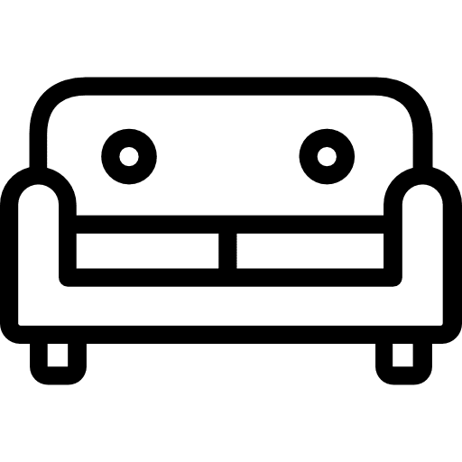 Sofa relax furniture rest icon
