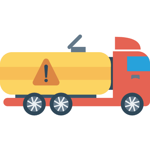 Tank truck transport petrol vehicle icon