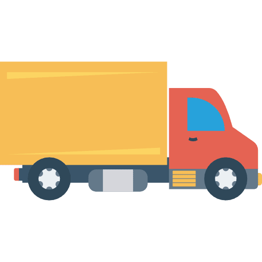 Truck transport trucking vehicle icon