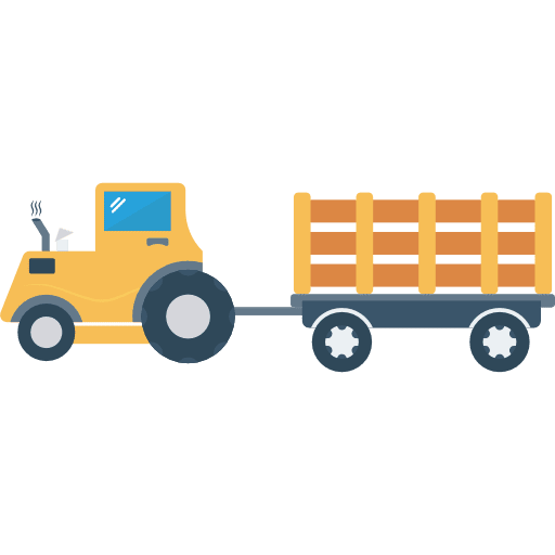 Tractor tractor vehicle transportation icon