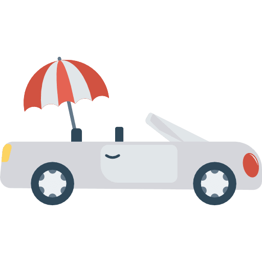 Car convertible automobile car icon