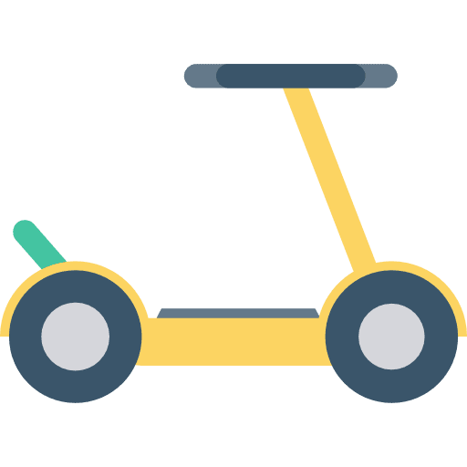 Scooter childhood fun transport icon