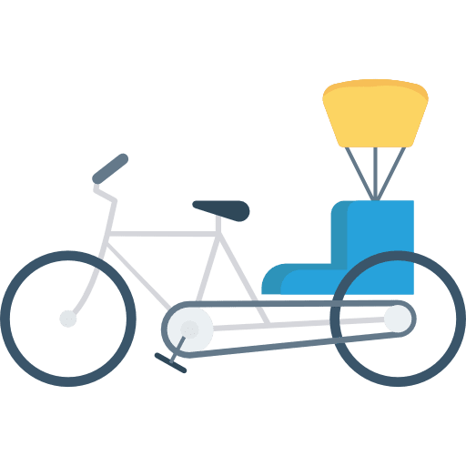 Cycle transport cycle exercise icon