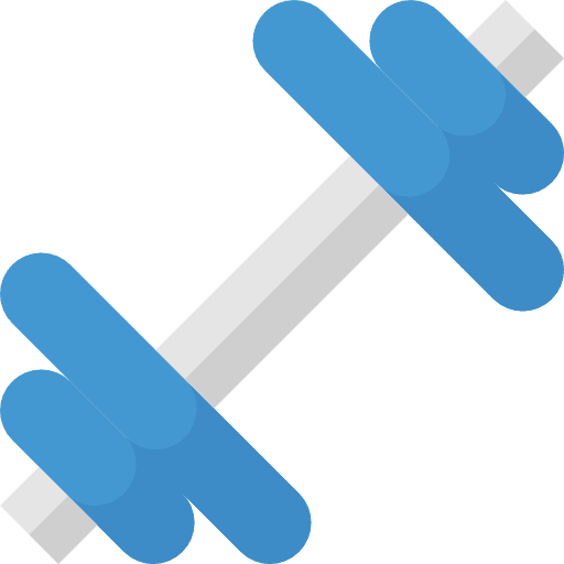 Dumbbell tools and utensils sports weight icon