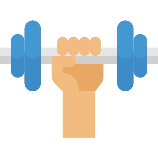 Gym sports and competition gym training icon