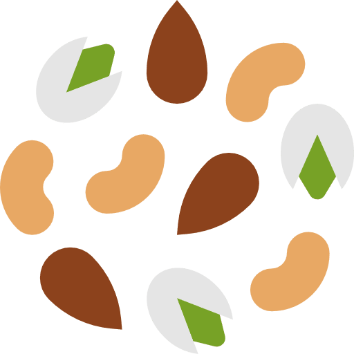 Nuts vegetarian nuts salty icon