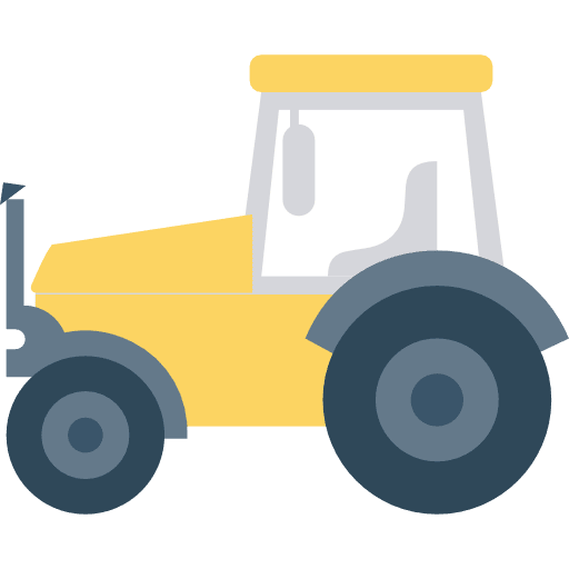 Tractor transport automobile farm icon
