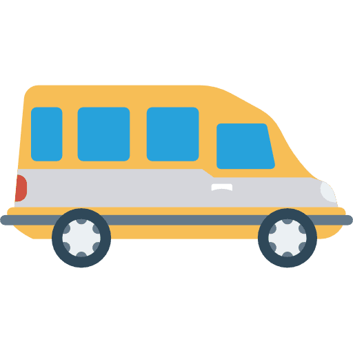 Van vehicle automobile car icon