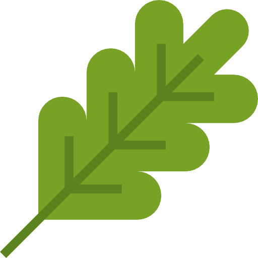 Branch symbol leaf plant icon