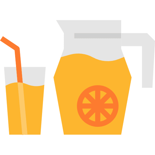 Orange juice vegetarian fruit organic icon