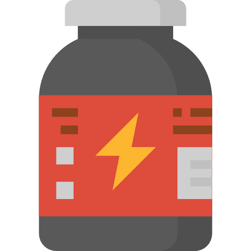 Protein sport supplement gym icon