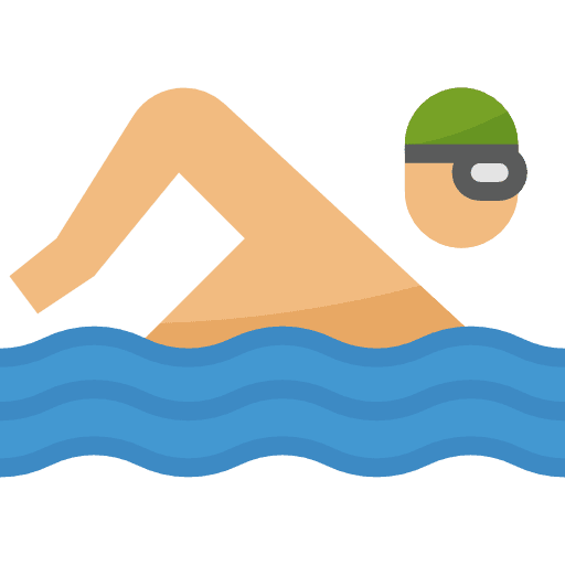 Swimmer swimming pool beach sports icon