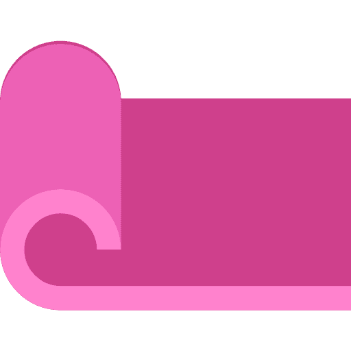 Yoga mat yoga mat excercising icon