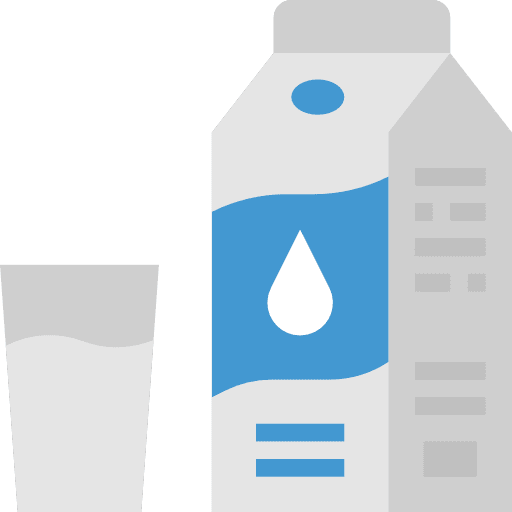 Milk breakfast glass food icon