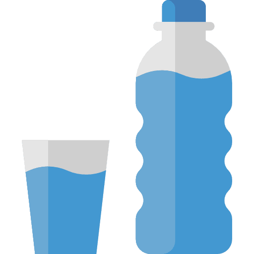 Water hydratation food bottle icon