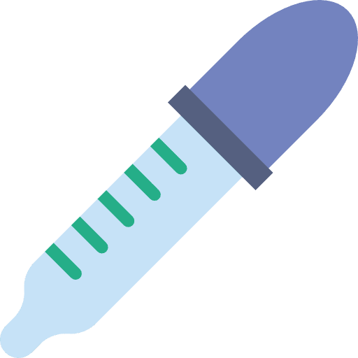 Dropper medical health tools and utensils icon