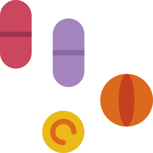 Medicine drugs pharmacy pills icon
