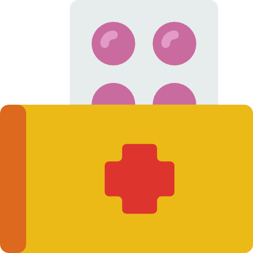 Medicine pharmacy drugs pills icon