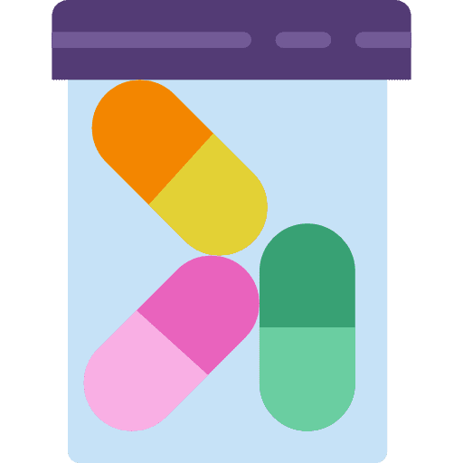 Medicine tablet drug pills icon