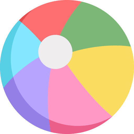 Beach ball ball beach hobbies and free time icon
