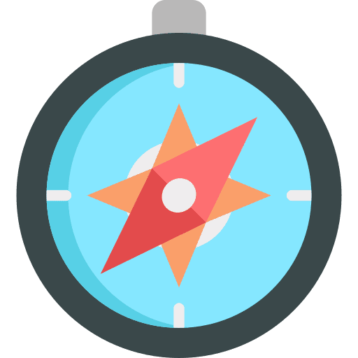 Compass navigation technology gps icon