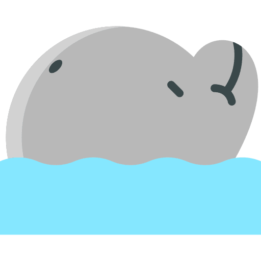 Dolphin aquarium sea life animal kingdom icon