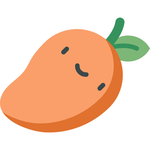 Mango vegetarian food and restaurant organic icon