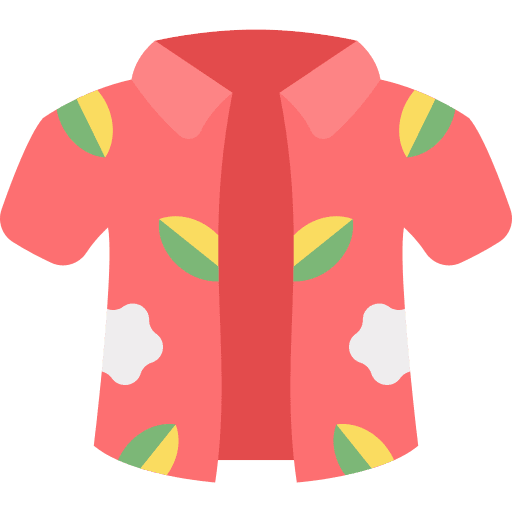 Shirt fashion garment tropical icon