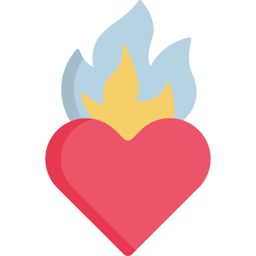 Heart valentines day lover love icon