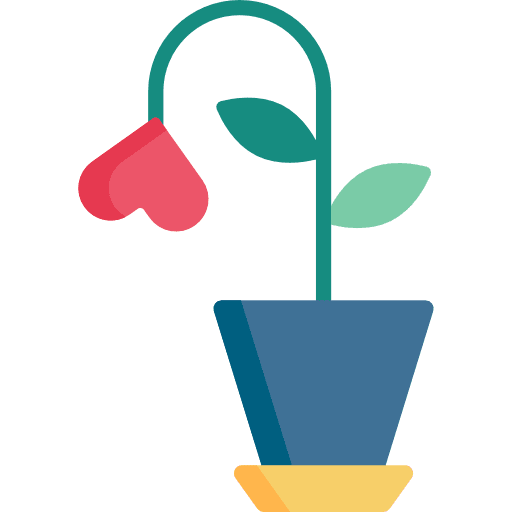 Plant plant valentines day leaf icon