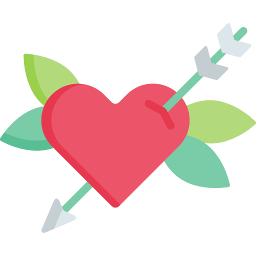 Heart arrow arrows love and romance icon