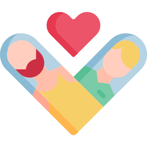 Couple family children marriage icon