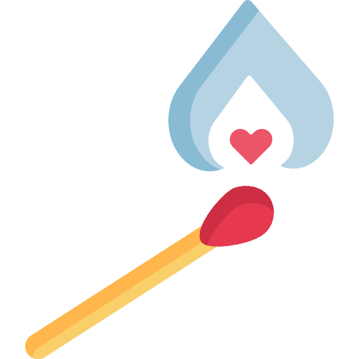 Match match romanticism travel icon